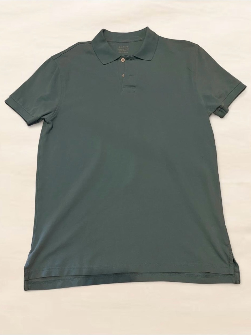 J Crew Men’s Polo Shirt - Teal/Turquoise in Color. Size Small
